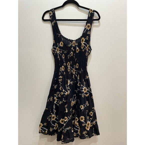 Vintage Y2K IMPRESS Milkmaid Dress S Floral Tiered Fairy Grunge 90s Whimsigoth - Picture 5 of 7